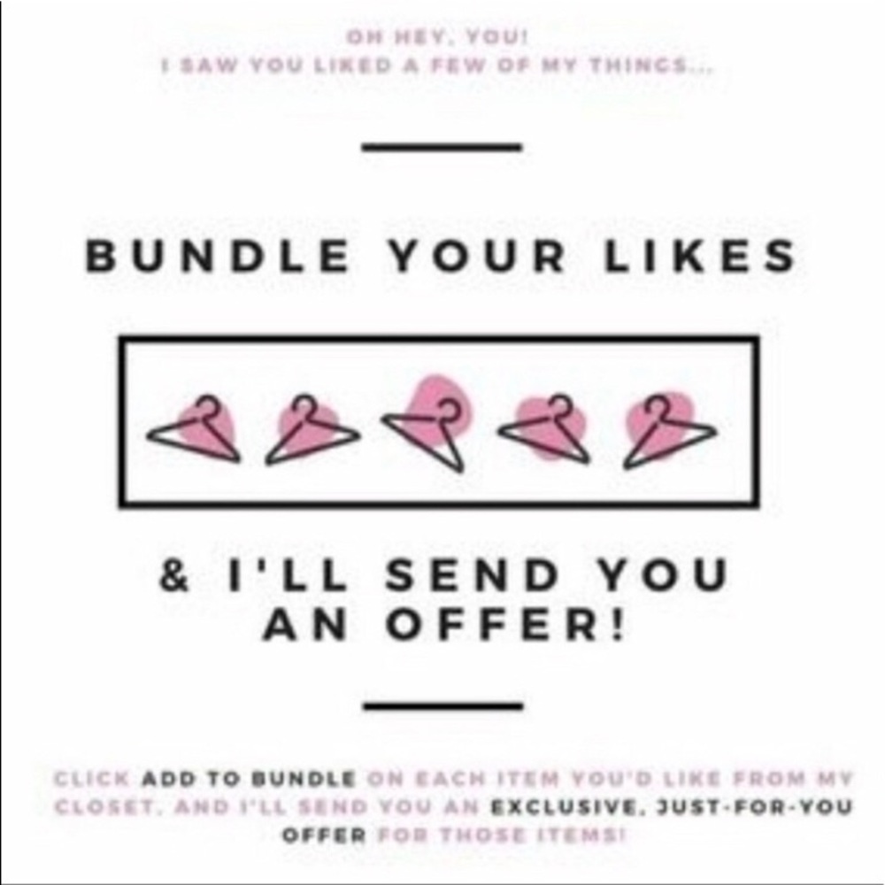 Bundle your likes for a private offer 🌸